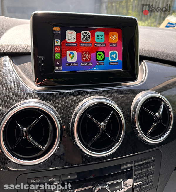 carplay interface mercedes b w246