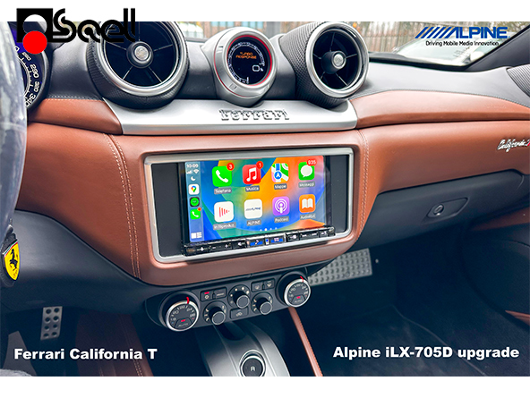 Ferrari California T autoradio Alpine iLX-705D